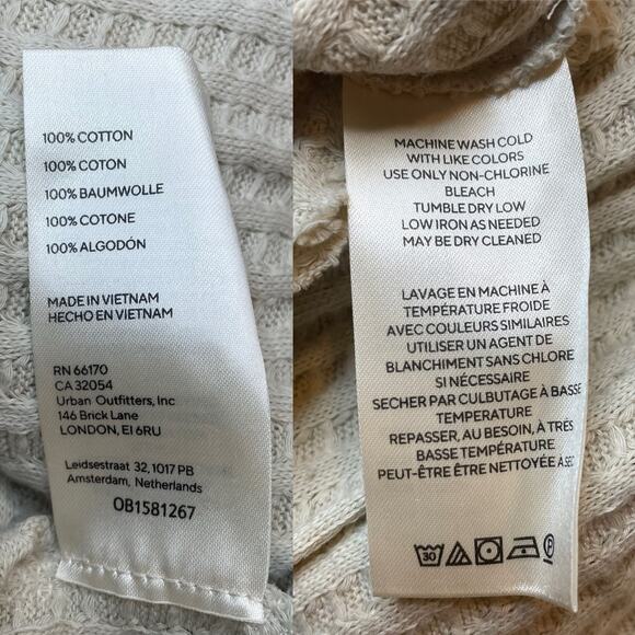 FREE PEOPLE NEW JUICY LONG SLEEVE WAFFLE KNIT OVERSIDED THERMAL STONE COLD SMALL - Picture 11 of 14